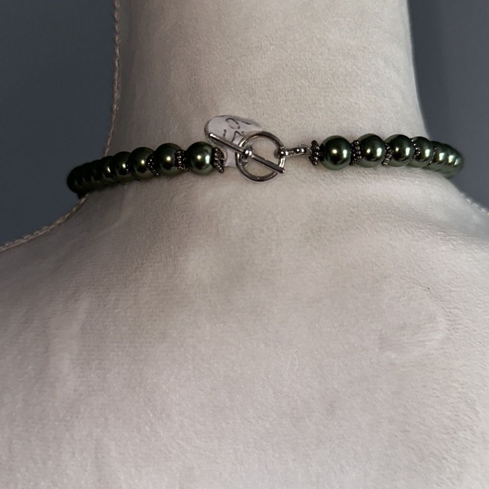 Marble Statement Necklace Andearring Set! - image 3